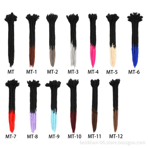 Short Dreadlock Crochet Locs Synthetic Dread Locks Braiding Hair Extensions